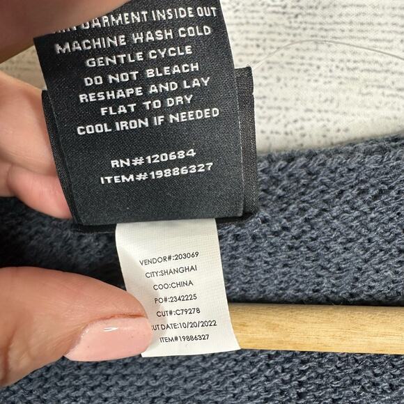 Hot Topic Shadow and Bone Inej Womens M Hooded Cardigan Crows Logo 19886327 Blue - Picture 10 of 11